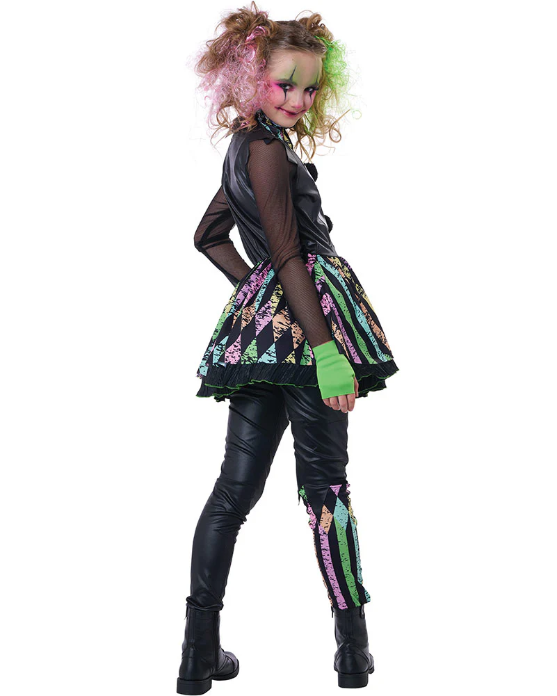 Crazy Carnival Clown Girls Costume - Image 3