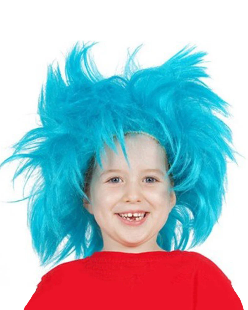 Crazy Short Blue Wig - Image 2