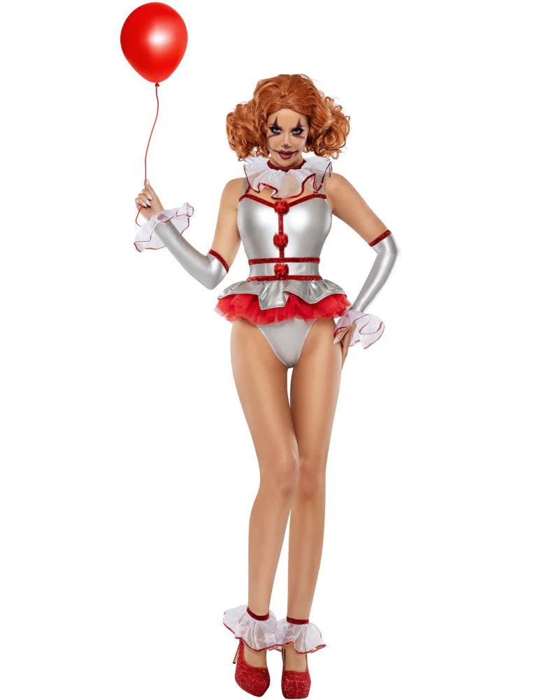 Creepy Clown Deluxe Womens Costume