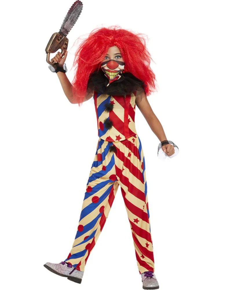 Creepy Clown Girls Costume - Image 2