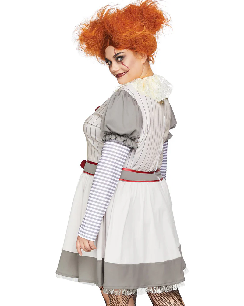 Creepy Clown Plus Size Womens Costume - Image 2