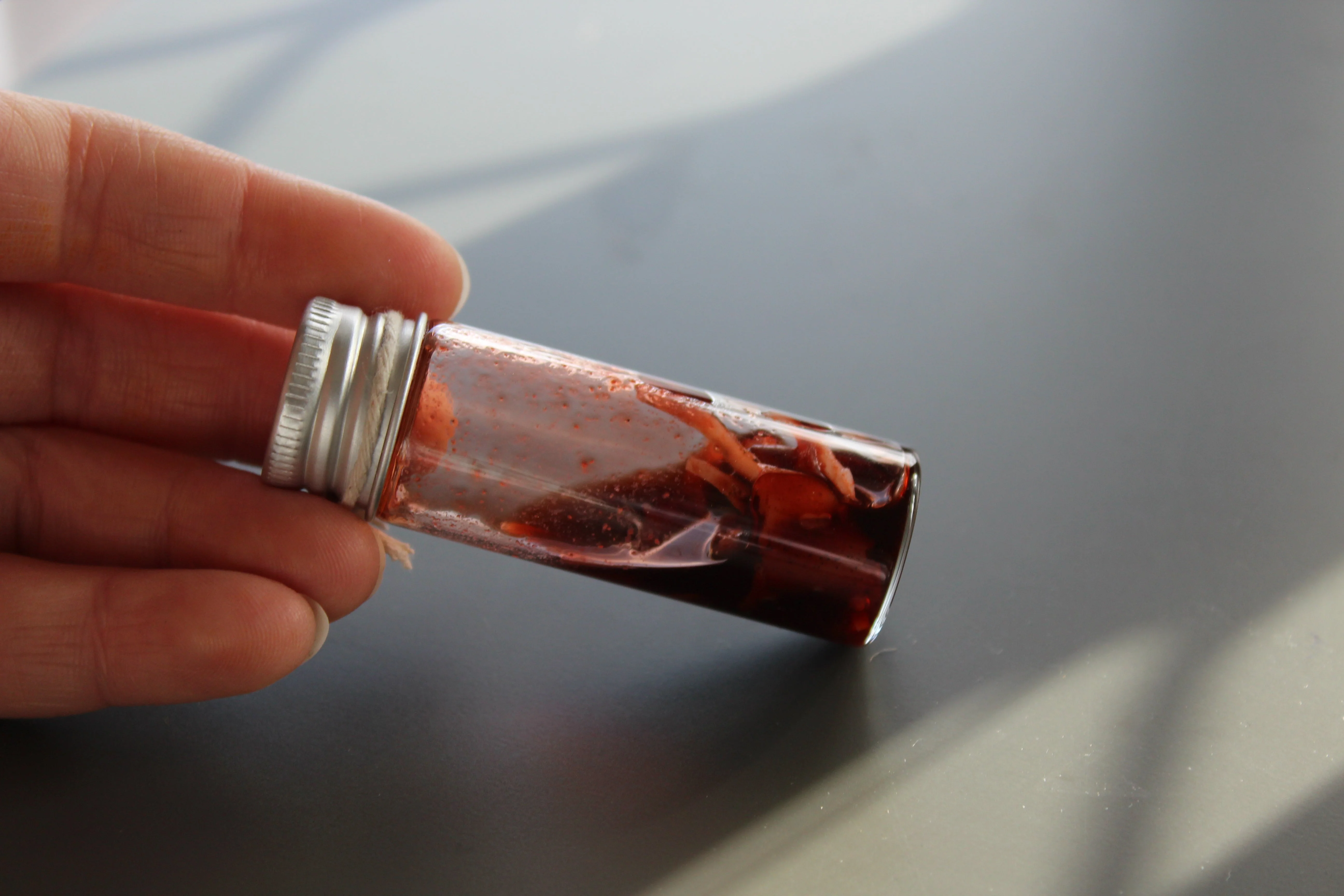 Crime Scene Body Flesh Specimen Vial Prop - Image 4