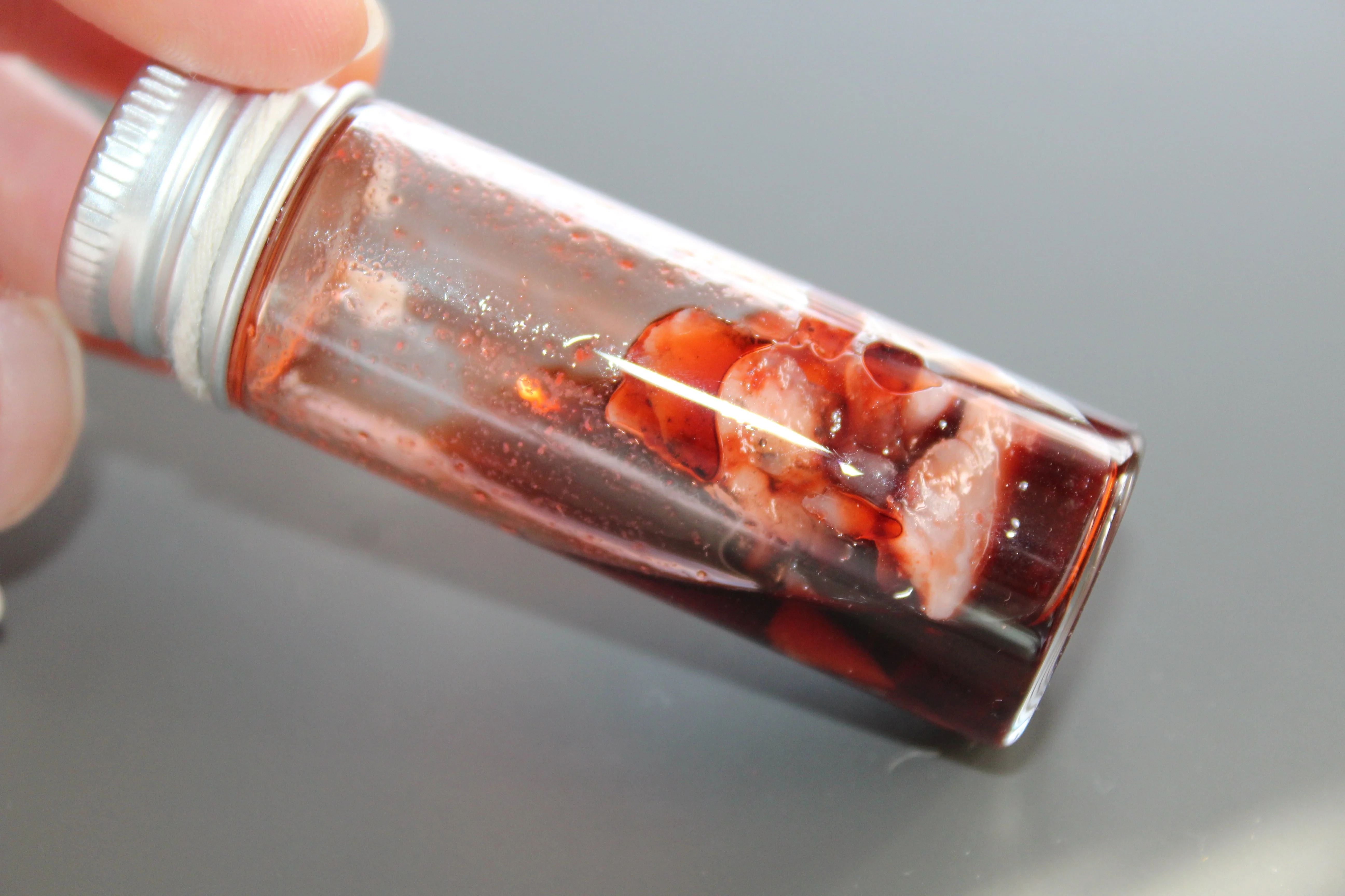 Crime Scene Body Flesh Specimen Vial Prop - Image 5