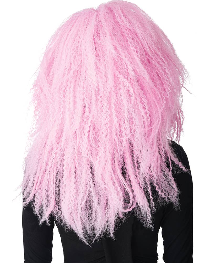 Crimped N Kooky Pink Wig - Image 3