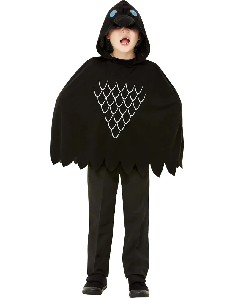 Crow Poncho Kids Costume - Image 2