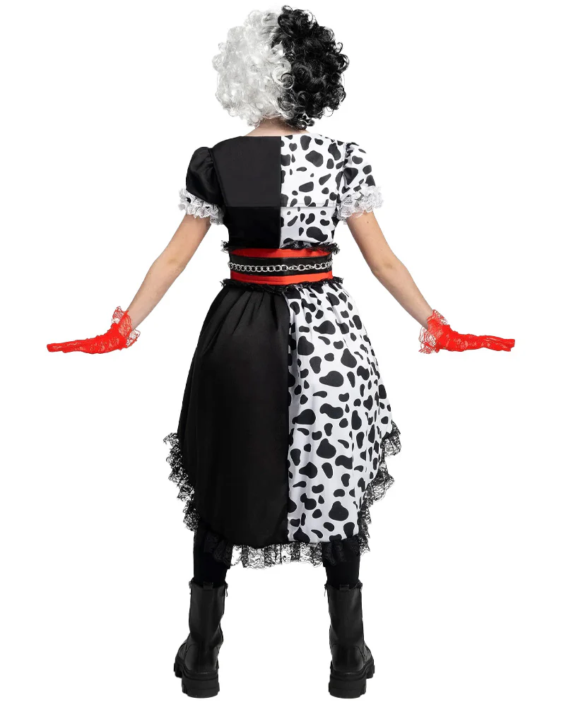 Cruel Dalmatian Diva Complete Girls Costume - Image 2