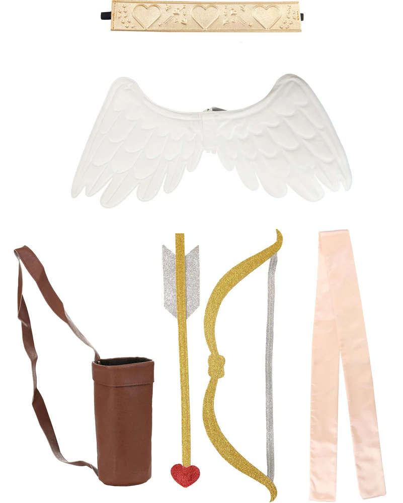 Cupid Accessory Sash Wings Headband Quiver Bow and Arrow Set - Image 3