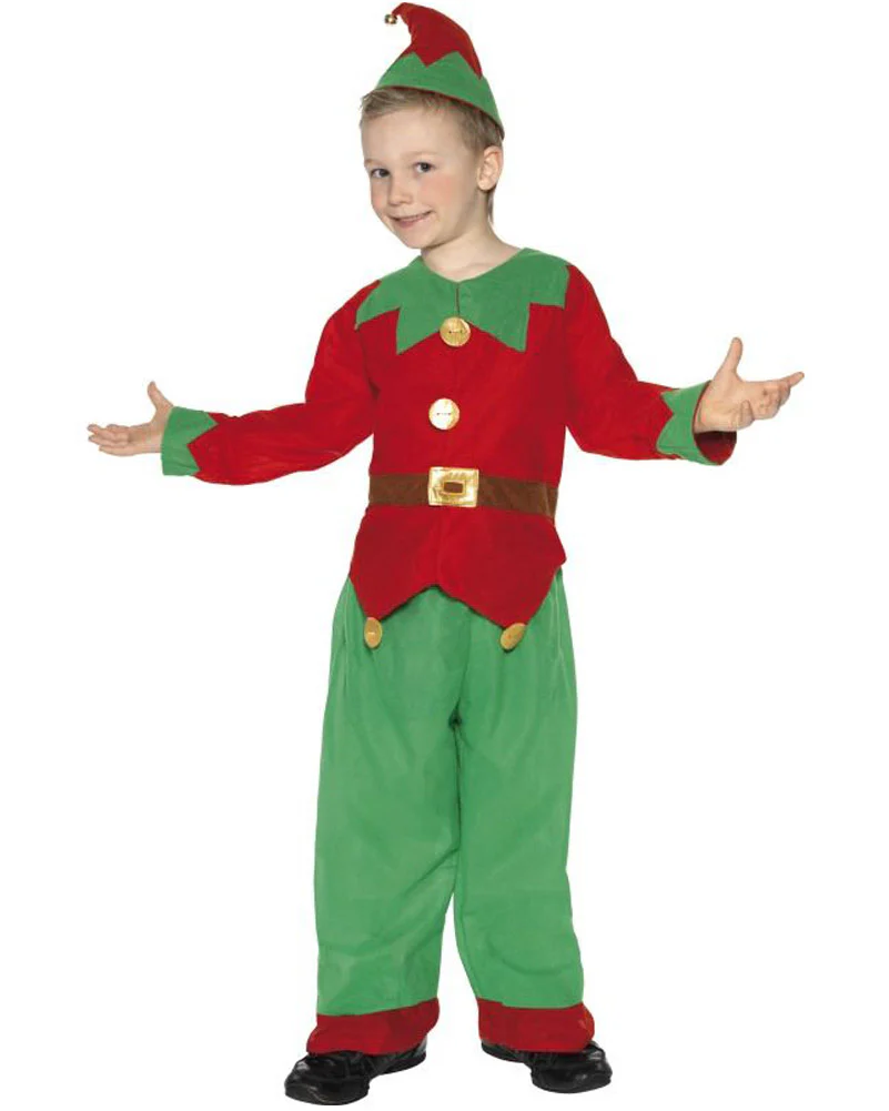 Cute Elf Kids Christmas Costume - Image 2