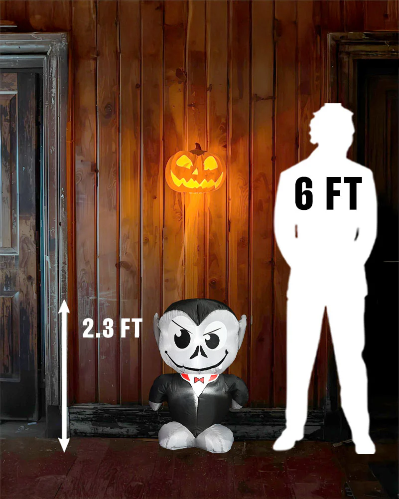 Cute Vampire Lawn Inflatable 72cm - Image 2