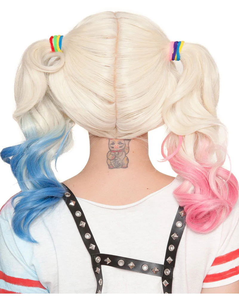 Daddys Lil Monster Premium Platinum Blonde Pigtails Wig - Image 4