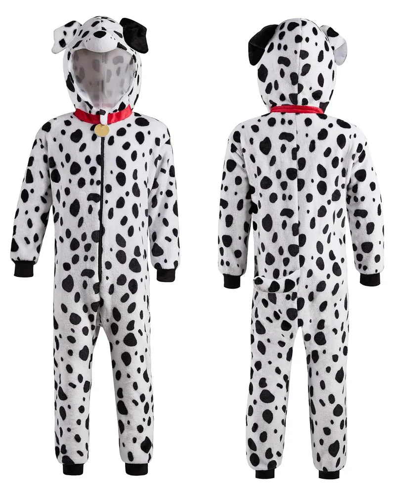 Dalmatian Cozy Jumpsuit Kids Costume - Image 3