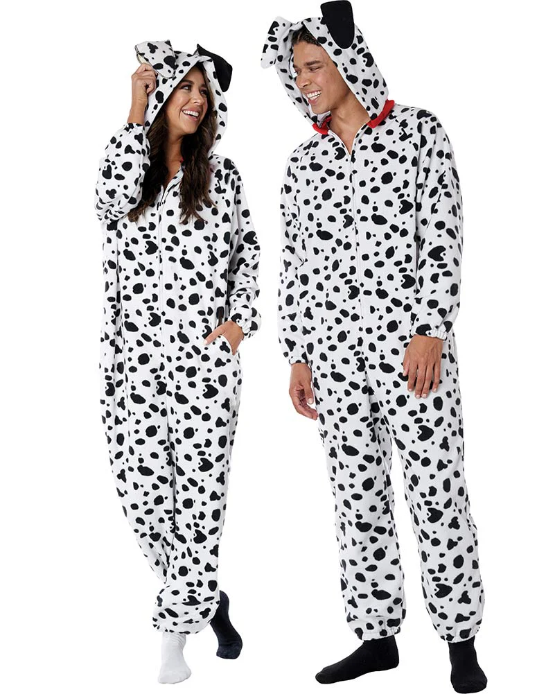 Dalmatian Fleece Jumpsuit Adult Book Week Costume