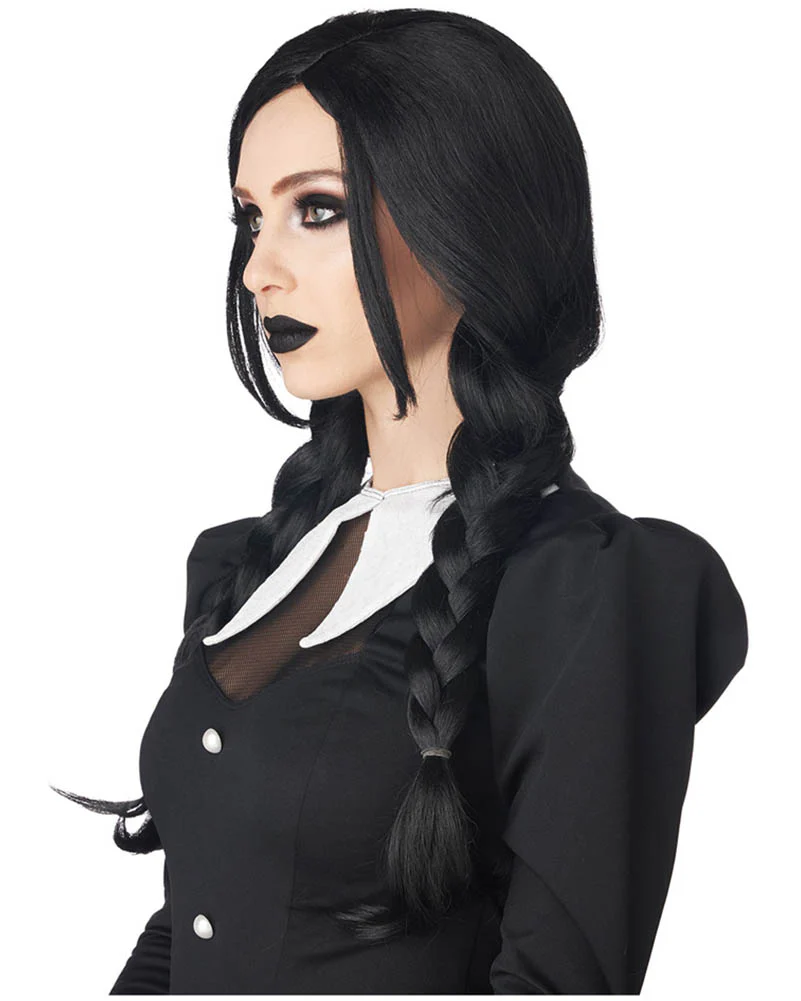 Dark Braids Plaited Black Wig - Image 3