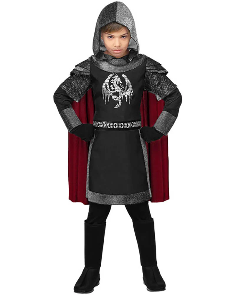 Dark Medieval Knight Boys Book Week Costume