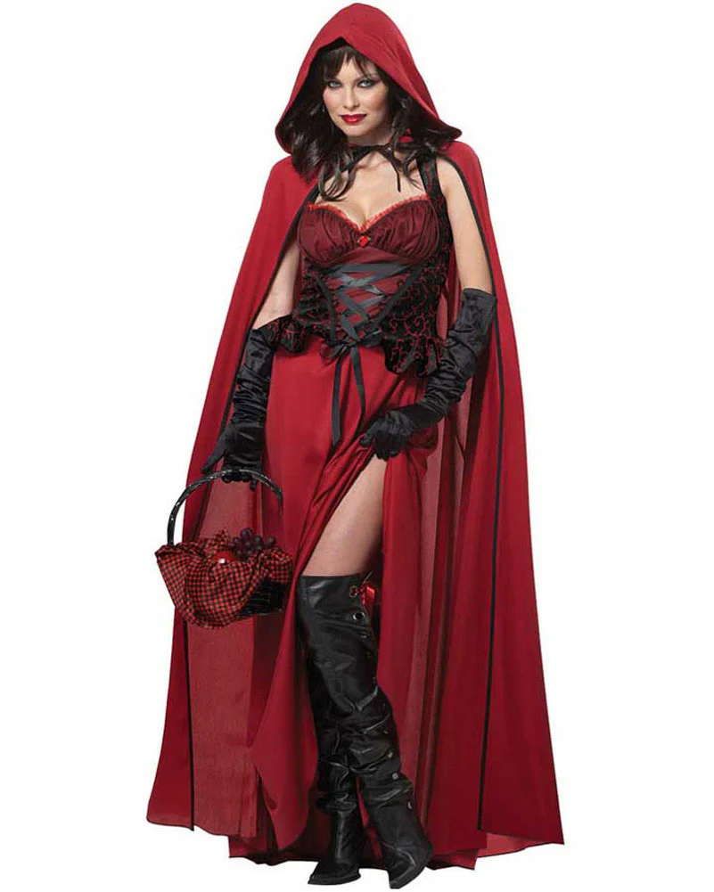 Dark Red Riding Hood Womens Costume - Image 2