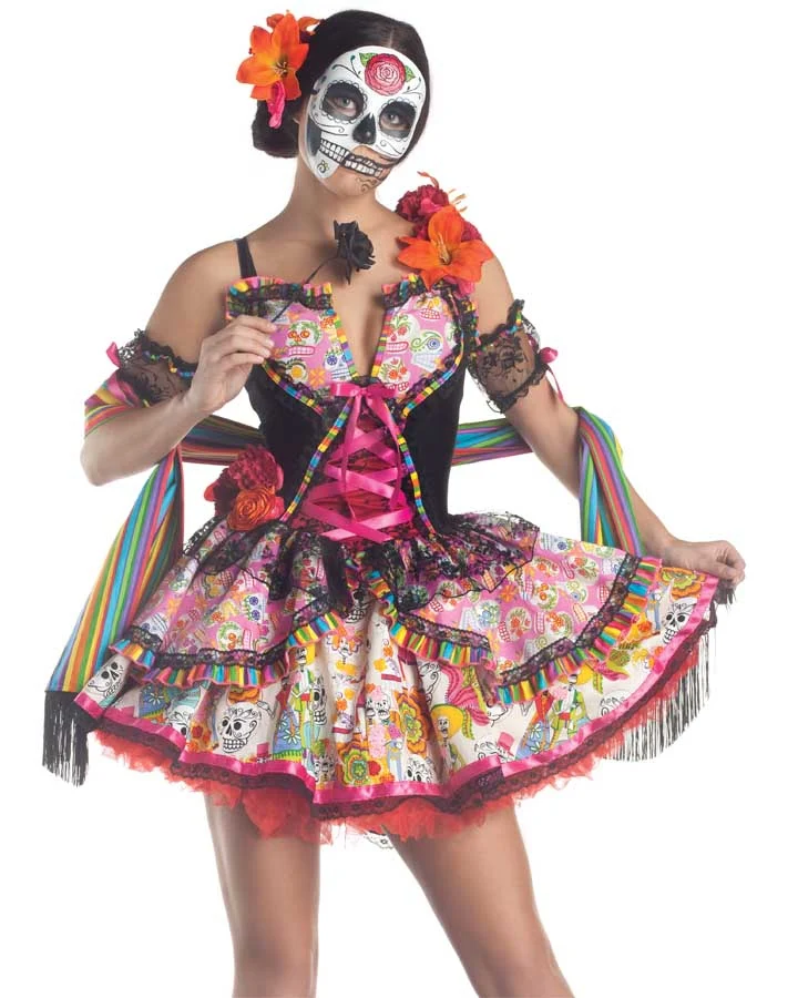 Day of the Dead Deluxe Womens Costume - Image 3