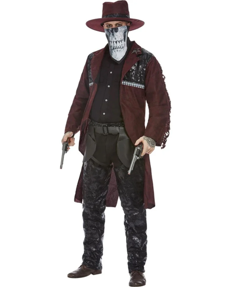Deluxe Dark Spirit Western Cowboy Mens Costume - Image 2