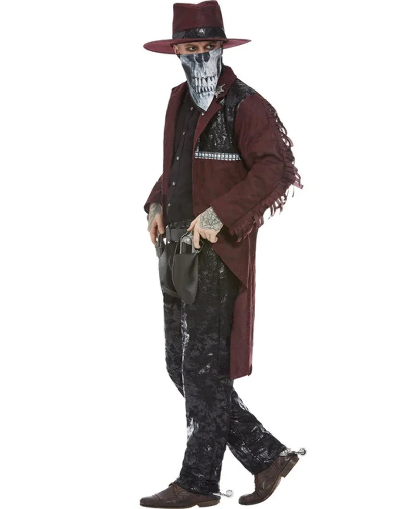 Deluxe Dark Spirit Western Cowboy Mens Costume - Image 3