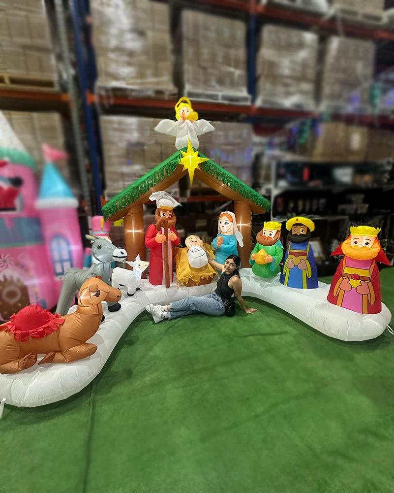 Deluxe Nativity Scene Christmas Lawn Inflatable 3.65m - Image 4