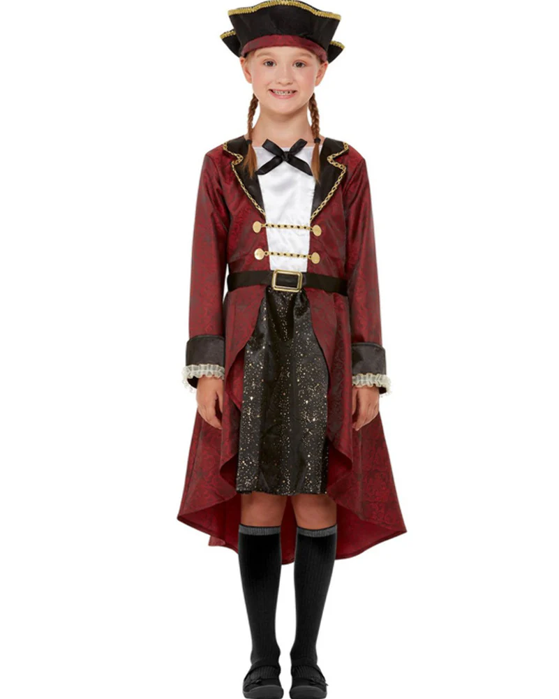 Swashbuckler Pirate Deluxe Girls Book Week Costume - Image 2