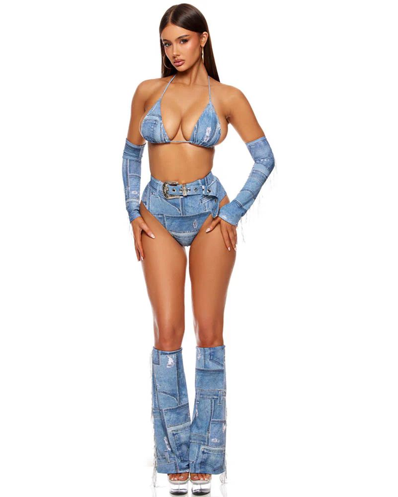 Denim Wrangler Womens Costume - Image 3