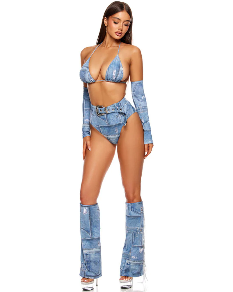 Denim Wrangler Womens Costume - Image 7