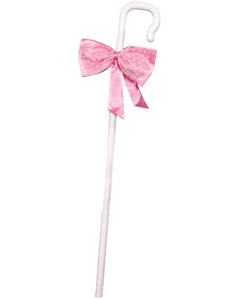 Detachable Shepherds Hook Prop with Bow