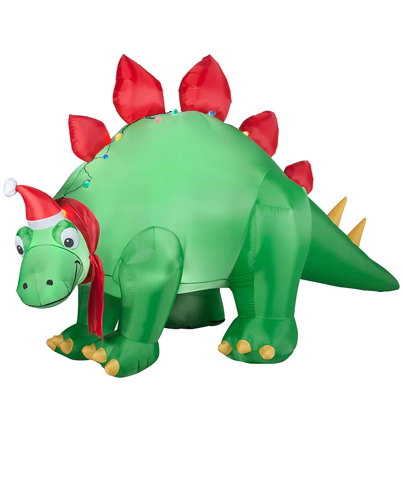 Dinosaur with LED Lights Christmas Inflatable 1.5m - Image 2