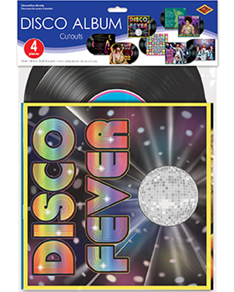 70s Disco Album Cutouts Pack of 4 - Image 3