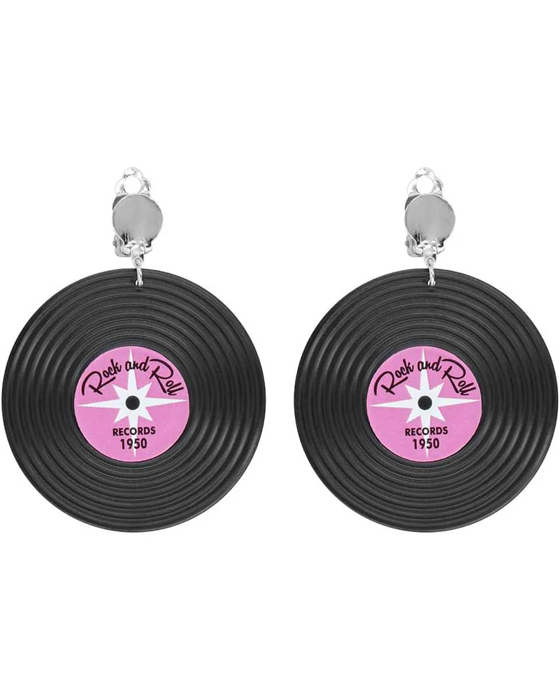 Disco Record Earrings - Image 2