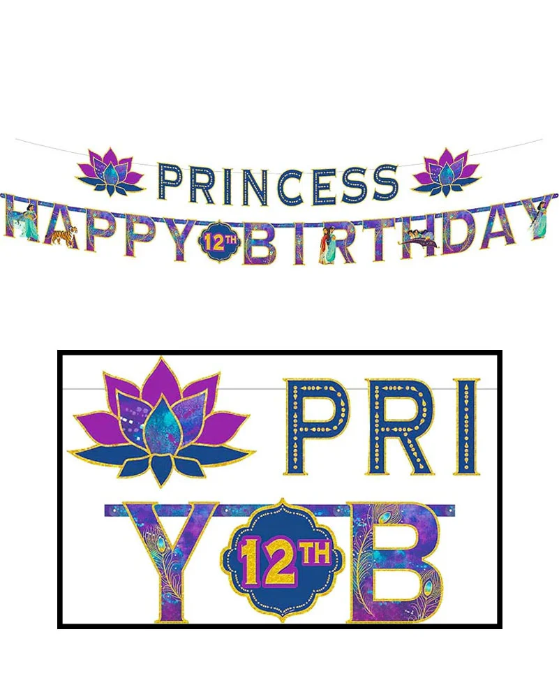 Disney Aladdin Jumbo Add and Age Letter Banner