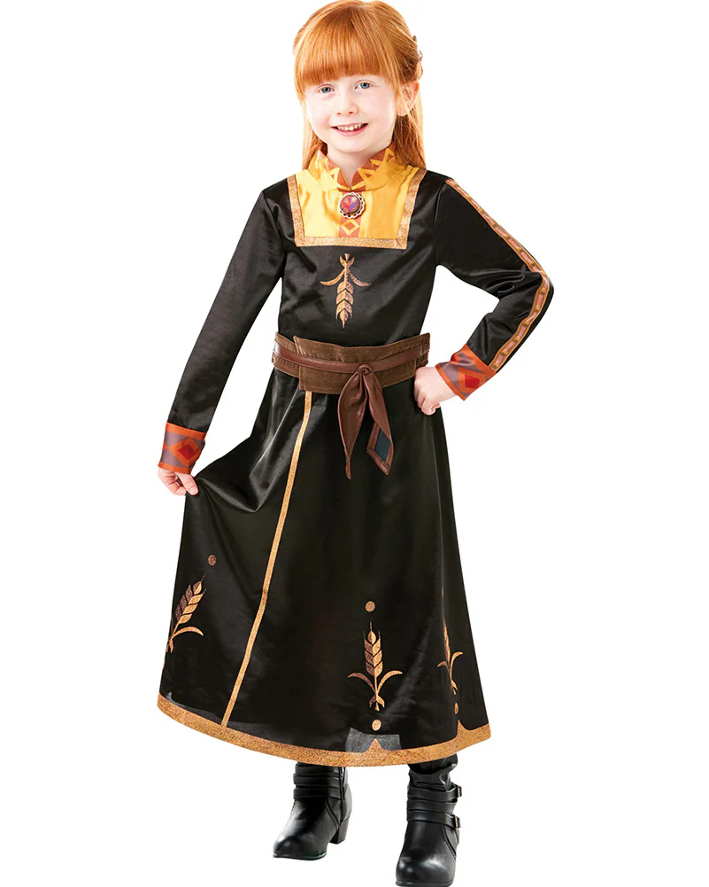 Disney Frozen 2 Anna Deluxe Girls Costume - Image 2