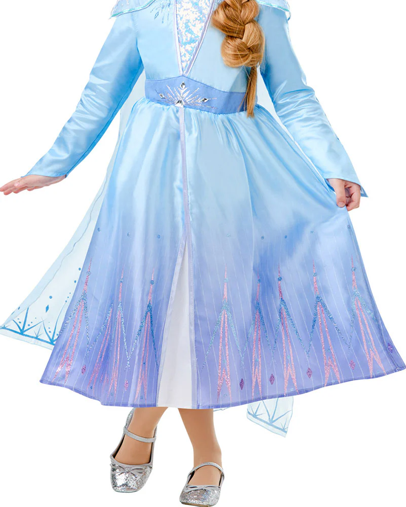 Disney Frozen 2 Elsa Deluxe Girls Costume - Image 3
