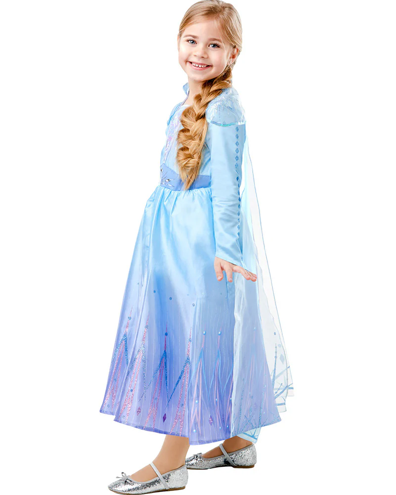 Disney Frozen 2 Elsa Deluxe Girls Costume - Image 5