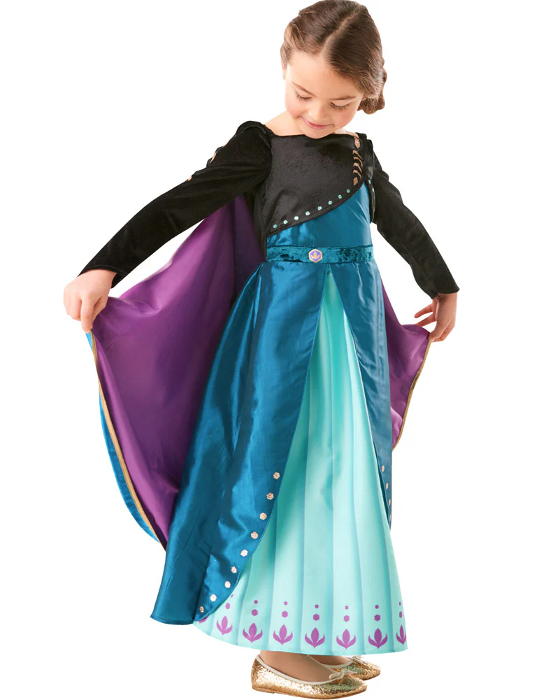 Disney Frozen 2 Queen Anna Premium Girls Costume - Image 2
