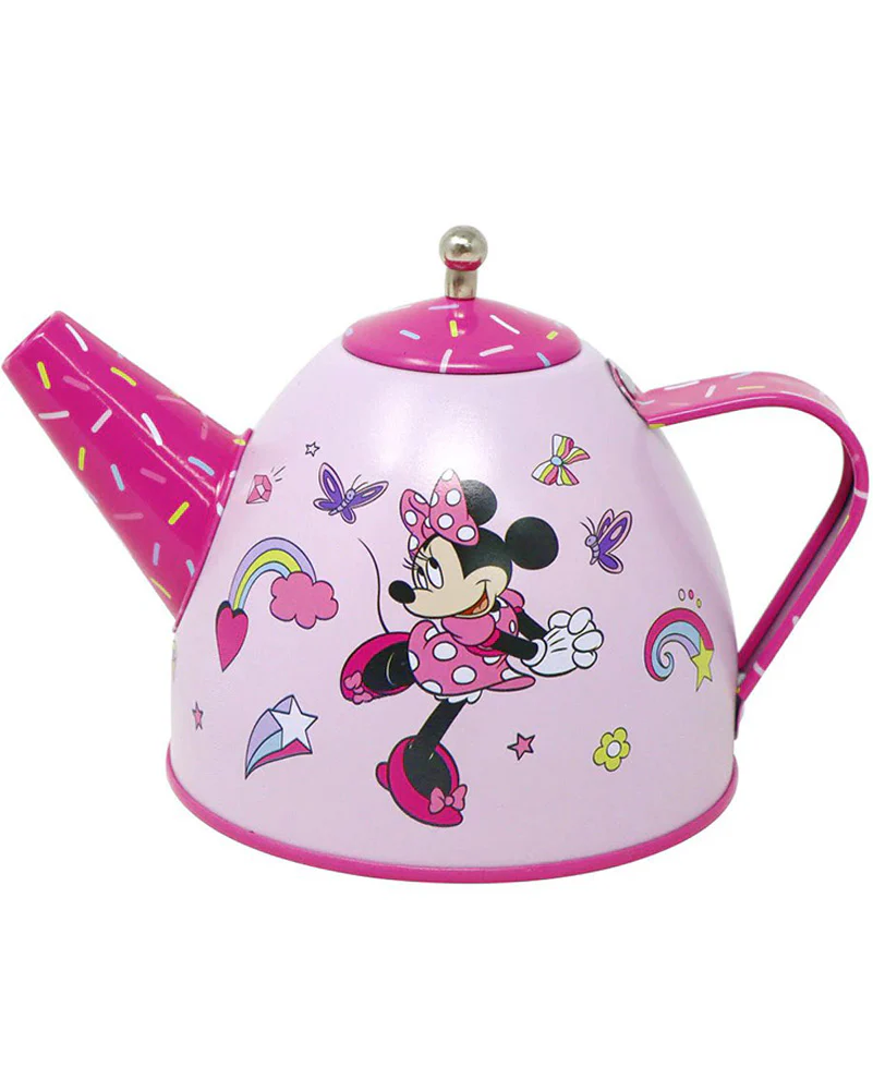 Disney Minnie Mouse Kids Tin Tea Set 14 Piece - Image 4