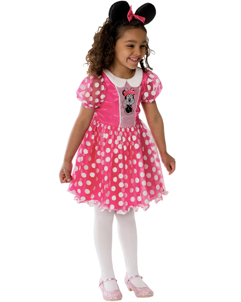 Disney Minnie Mouse Pink Deluxe Girls Costume - Image 2