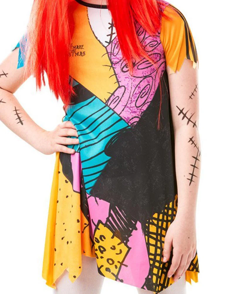 Disney Nightmare Before Christmas Sally Girls Costume - Image 3