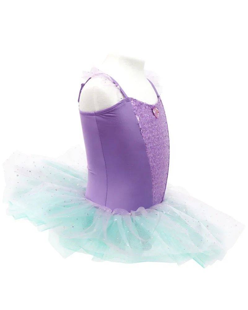 Disney Princess Ariel Sparkling Tutu Dress Girls Costume - Image 3