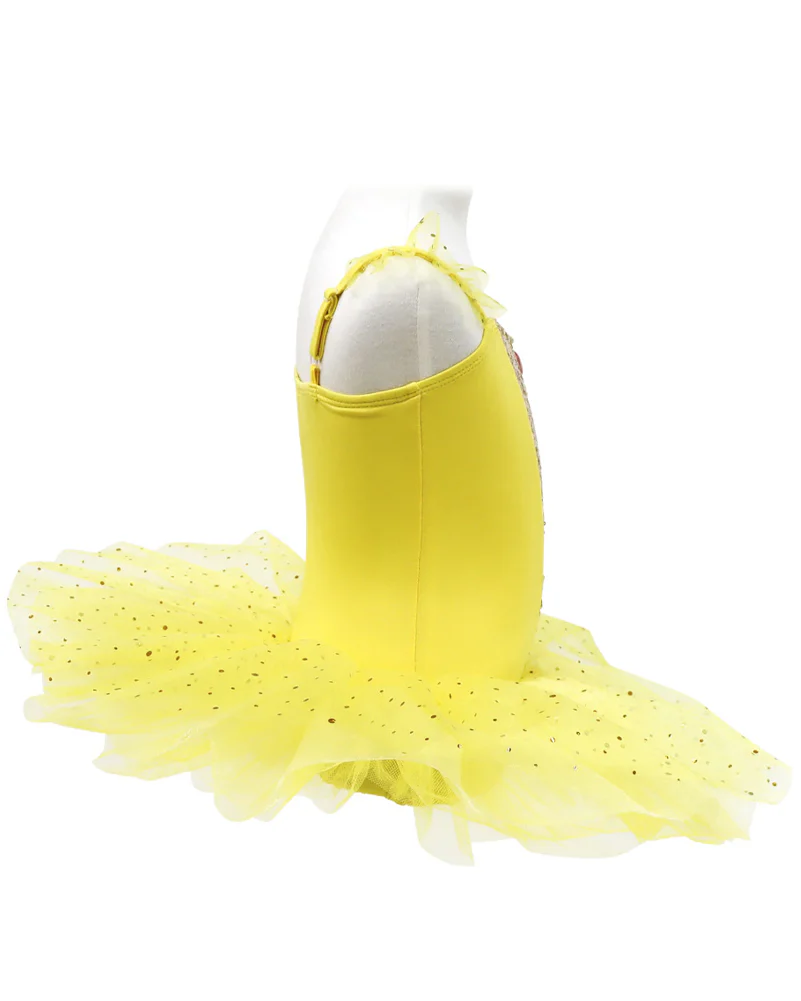 Disney Princess Belle Sparkling Tutu Dress Girls Costume - Image 4