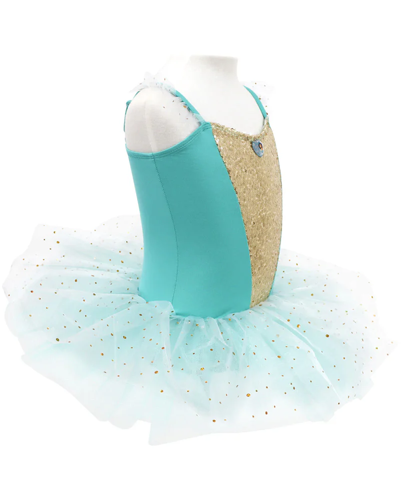 Disney Princess Jasmine Sparkling Tutu Dress Girls Costume - Image 3