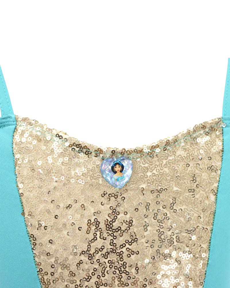 Disney Princess Jasmine Sparkling Tutu Dress Girls Costume - Image 5