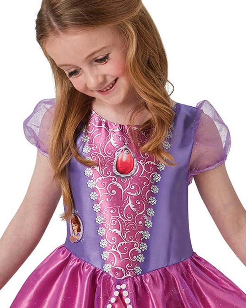 Disney Sofia Classic Pink Dress Girls Costume - Image 2