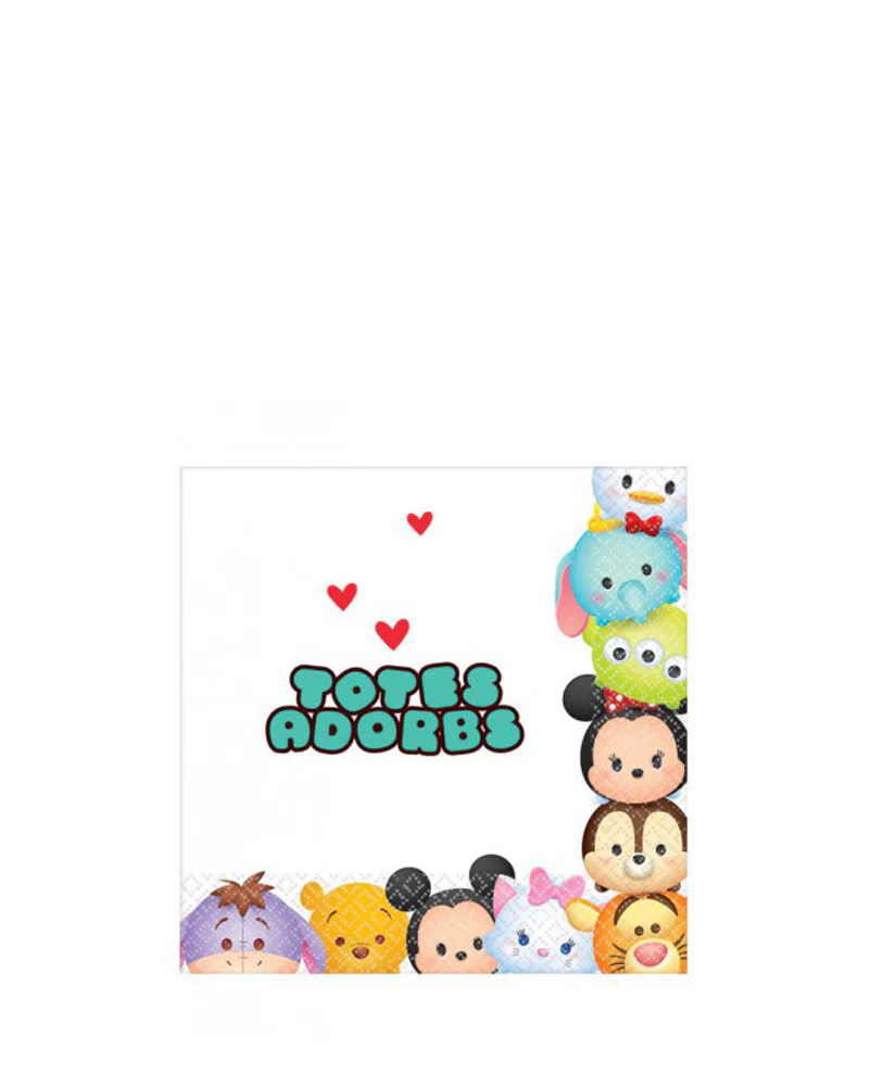 Disney Tsum Tsum Beverage Napkins Pack of 16