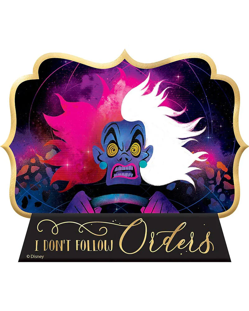 Disney Villains Mini Cruella Sign Decoration 14cm