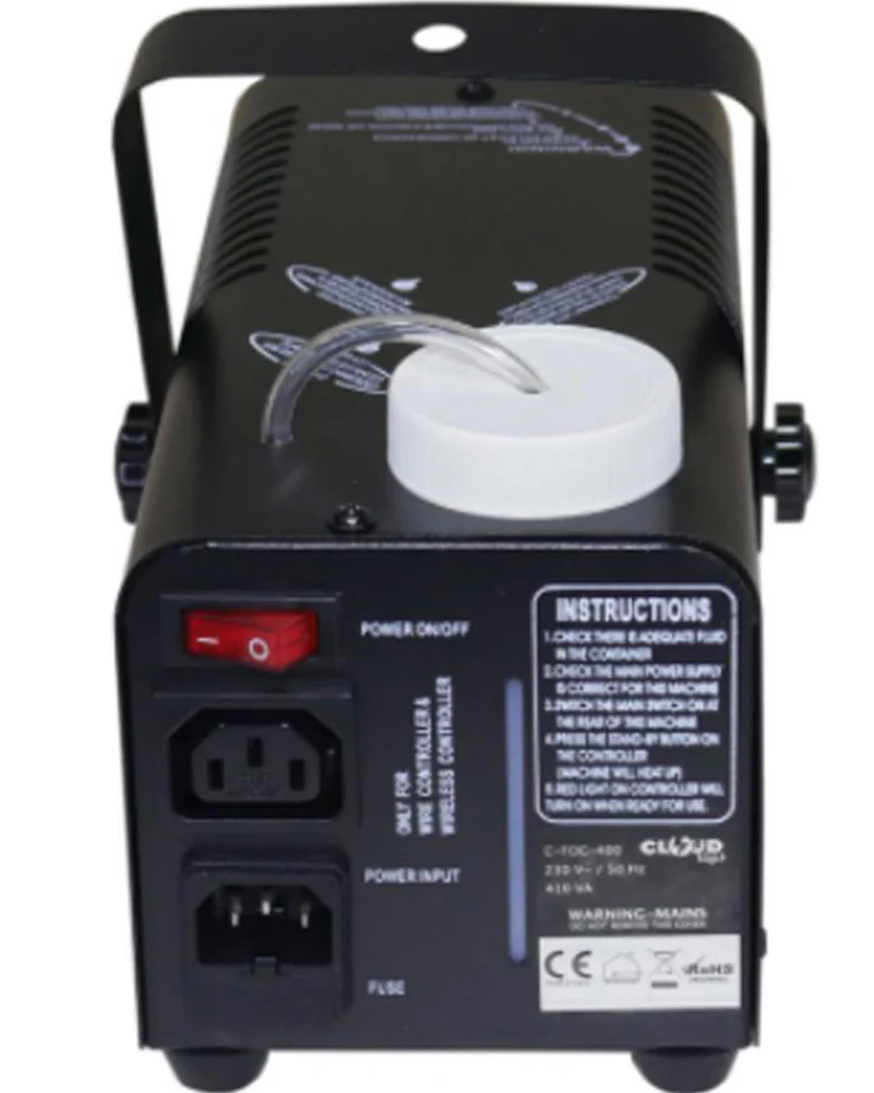 DL 400w Smoke Machine with Wired Remote and 1L Smoke Liquid - Image 4
