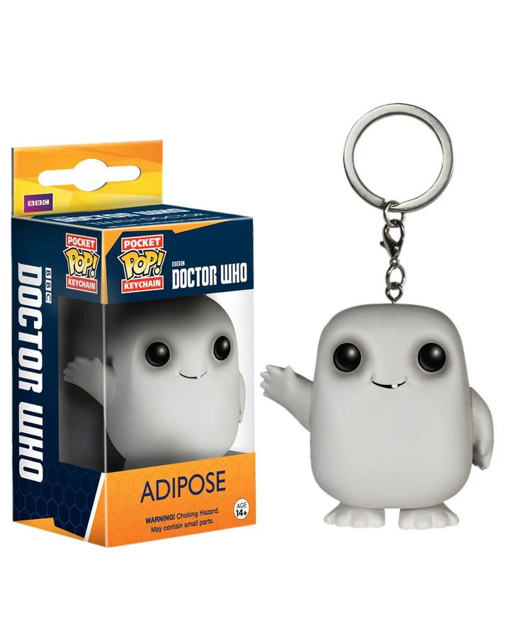 Doctor Who Adipose Glow Pop Vinyl Key Ring