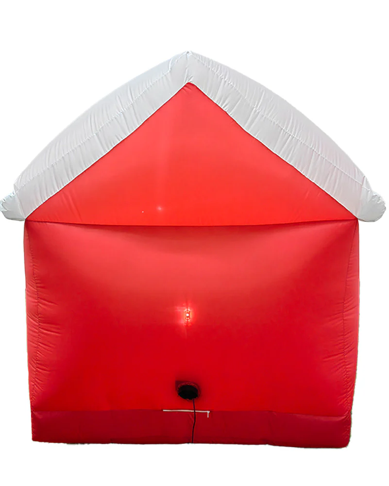 Dog in House with Candy Cane Christmas Lawn Inflatable 1.5m - Image 3