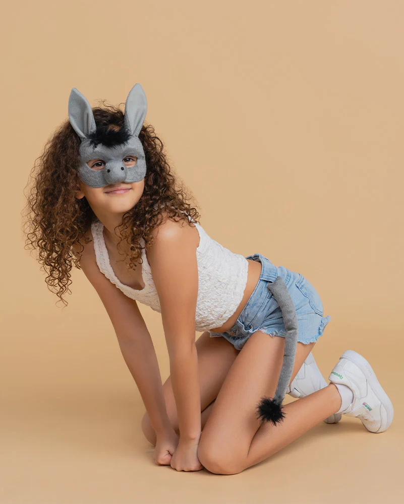 Donkey Deluxe Mask and Tail Set - Image 2