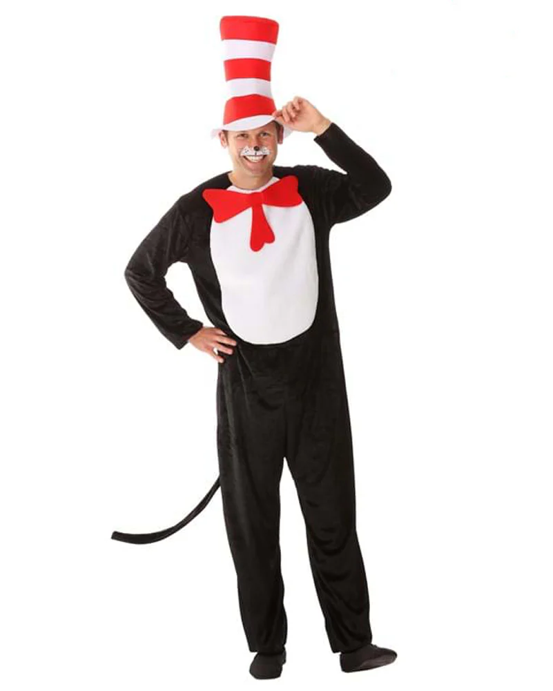 Dr Seuss Cat in the Hat Adult Plus Size Book Week Costume